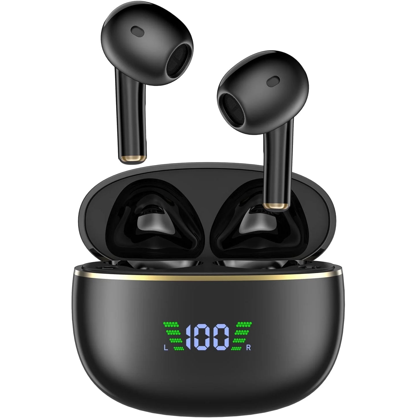 Wireless Earbuds Bluetooth Headphones 40H Playback LED Power Display with Charging Case, Bluetooth Earbuds for Iphone, Android